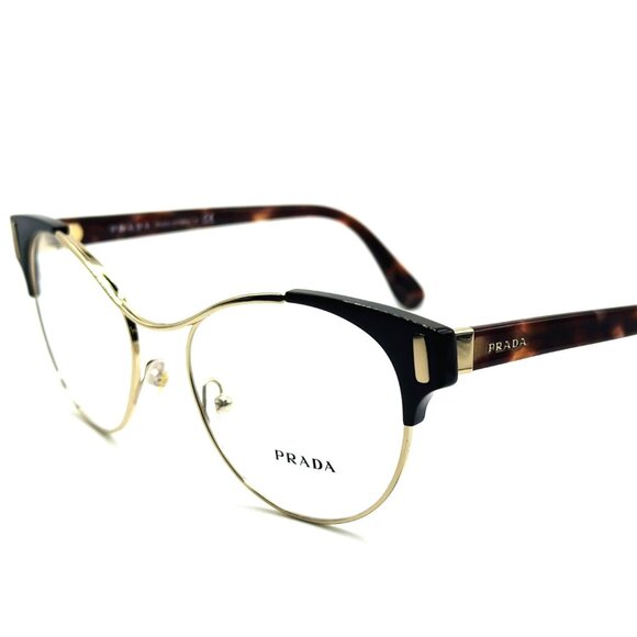 NEW PRADA VPR61T DHO-1O1 Pale Gold/Brown Women Eyeglasses 52mm 18 135